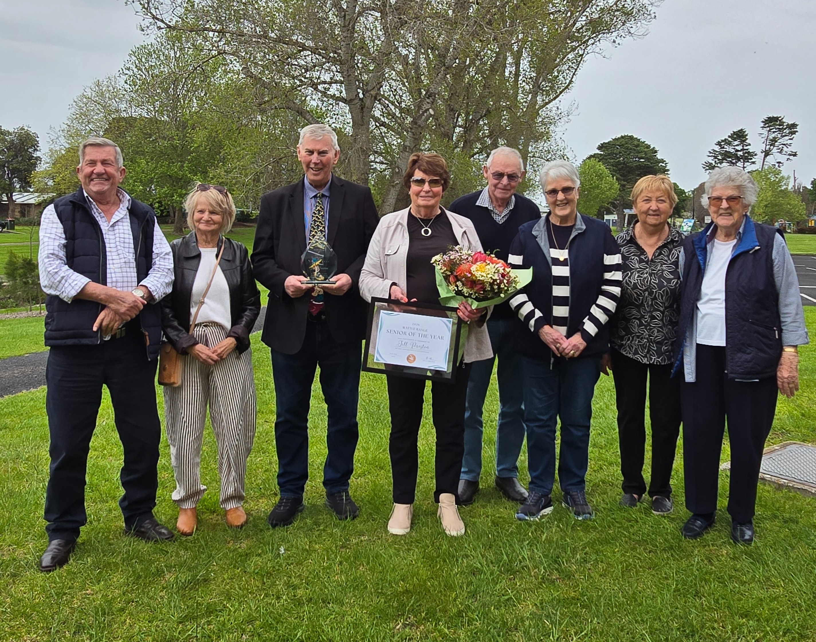 Jill Preston and members from the Beachport Community