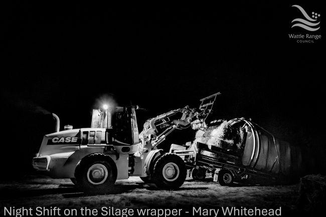 Night Shift on the Silage wrapper - Mary Whitehead