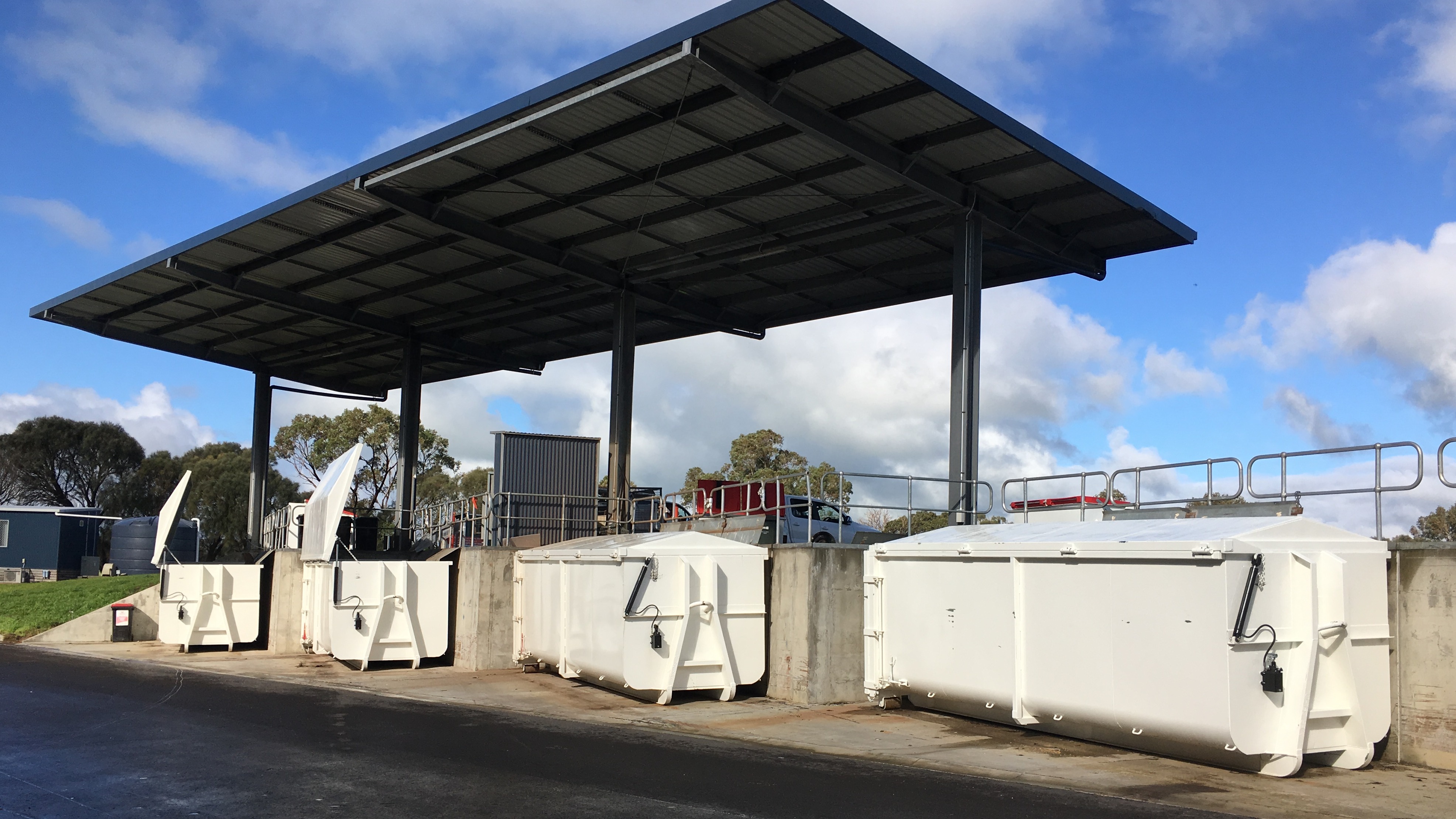 skip bins; waste facility